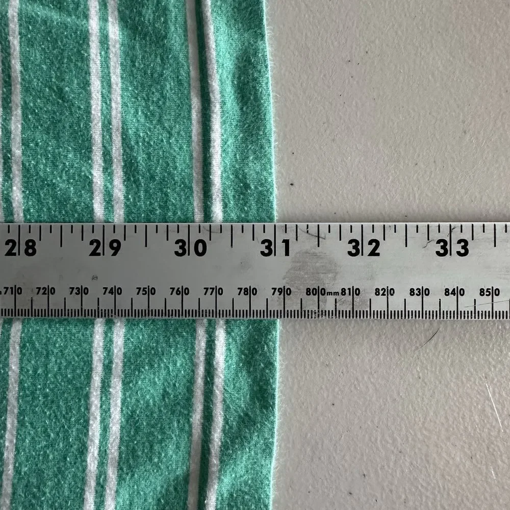 Polo Golf Ralph Lauren Shirt Mens L Green Stripe Vintage Lisle Coastal Pinehurst